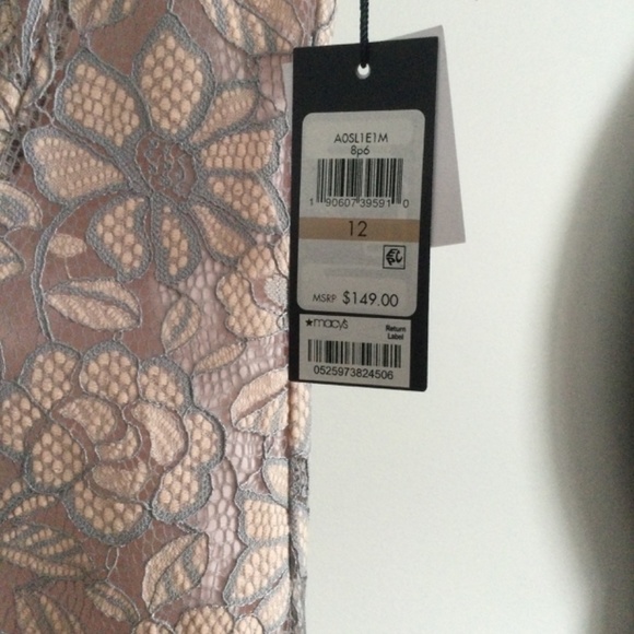 Tommy Hilfiger, Size 12 (fits like size 10) grey and pink party dress - Picture 4 of 6